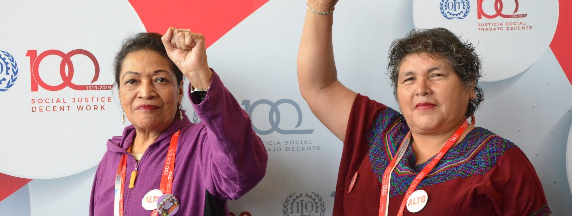 Domestic workers at the International Labour Conference in Geneva