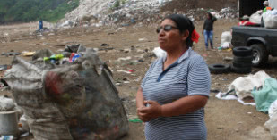 Waste picker in Guatemala