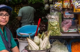 Lima market vendor