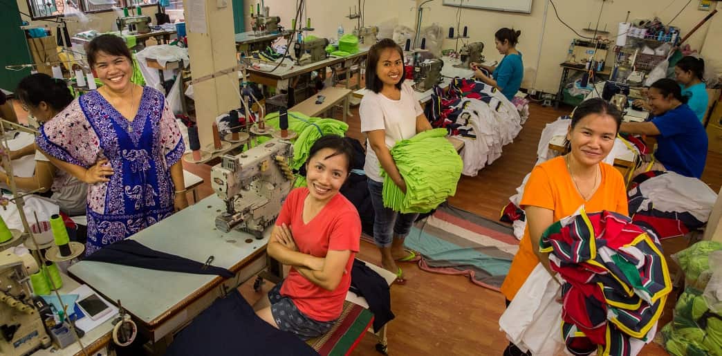 Garment workers in Thailand by Paula Bronstein/Getty Images Reportage