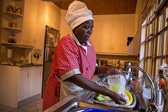 Photo credit: Jonathan Torgovnik_Getty Images Reportage. Sitsa Ncube came to South Africa from Zimbabwe to find employment as a domestic worker.