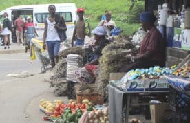 Street vendor Kwa Mashu, Durban