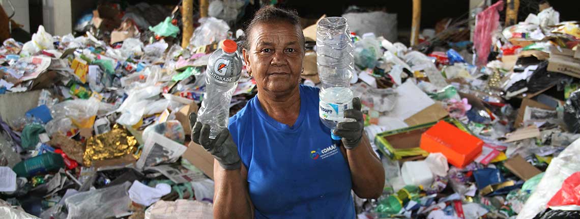 Waste picker in Belo Horizonte, Brazil