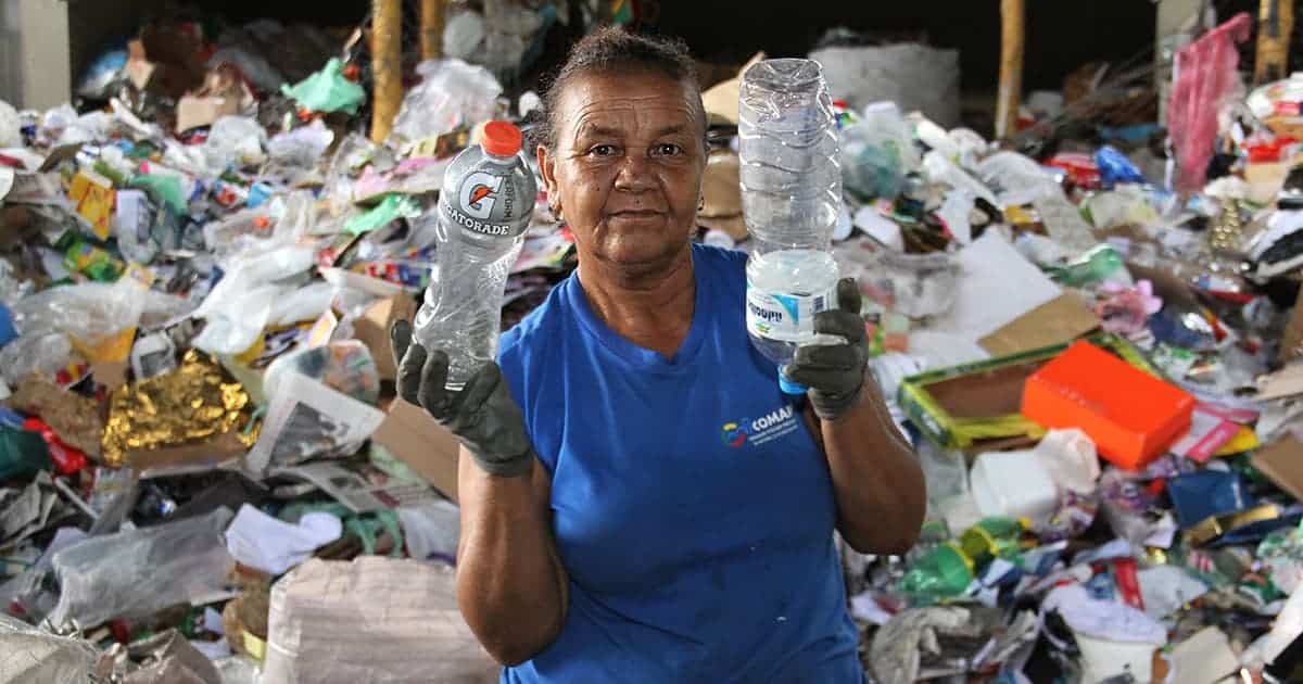 Waste picker in Belo Horizonte, Brazil