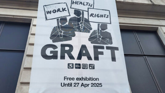 “Hard Graft: Work, Health and Rights” banner